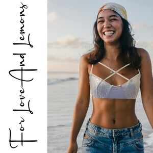 For Love And Lemons Cross Your Heart Diamond Bra